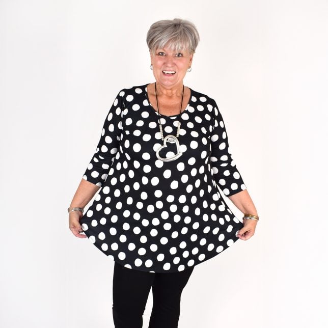 Pilkullinen tunika 3/4 hihalla, DORIS