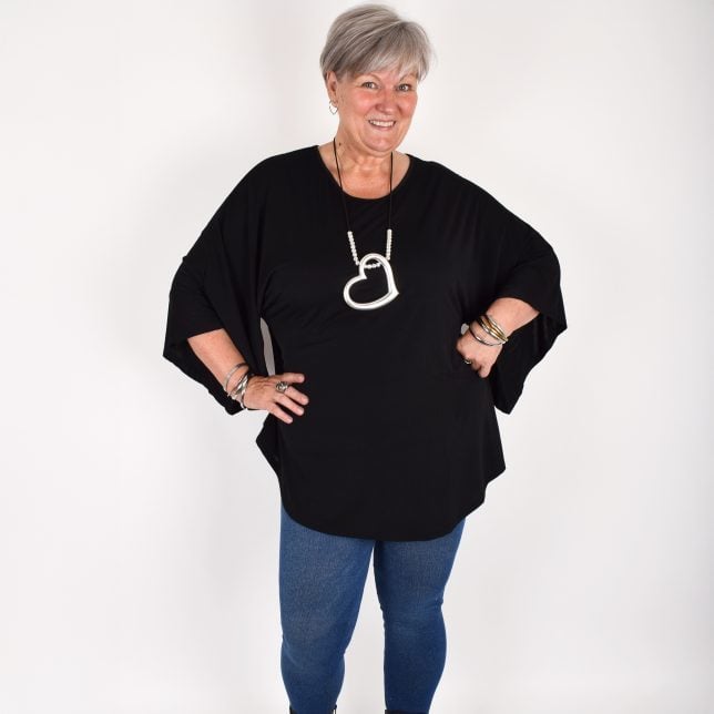 Tunic with trumpet sleeves 'KAJSA'