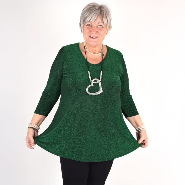A-shaped glitter tunic, DIANA