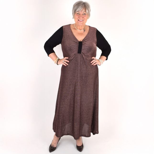 Ankle-length glitter dress 'SINIKKA'